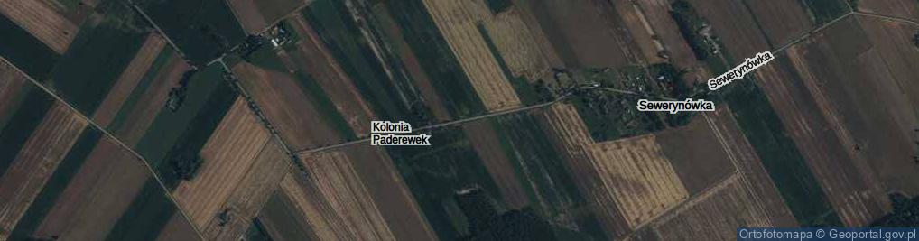Zdjęcie satelitarne Kolonia Paderewek ul.